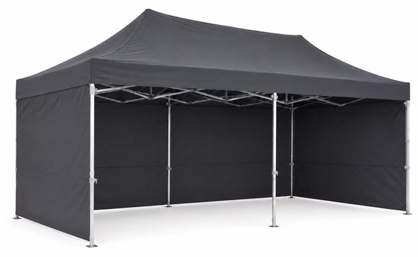 JAKS Nůžkový stan PREMIUM QUALITY černý 3 × 6 m