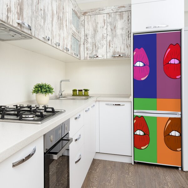Samolepící nálepka na ledničku Barevná ústa FridgeStick-70x190-f-122873014
