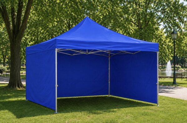 JAKS Nůžkový stan PREMIUM QUALITY modrý 3 × 4,5 m