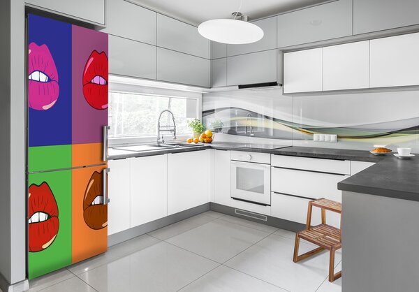 Samolepící nálepka na ledničku Barevná ústa FridgeStick-70x190-f-122873014