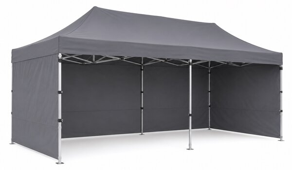 JAKS Nůžkový stan PREMIUM QUALITY šedý 3 × 6 m