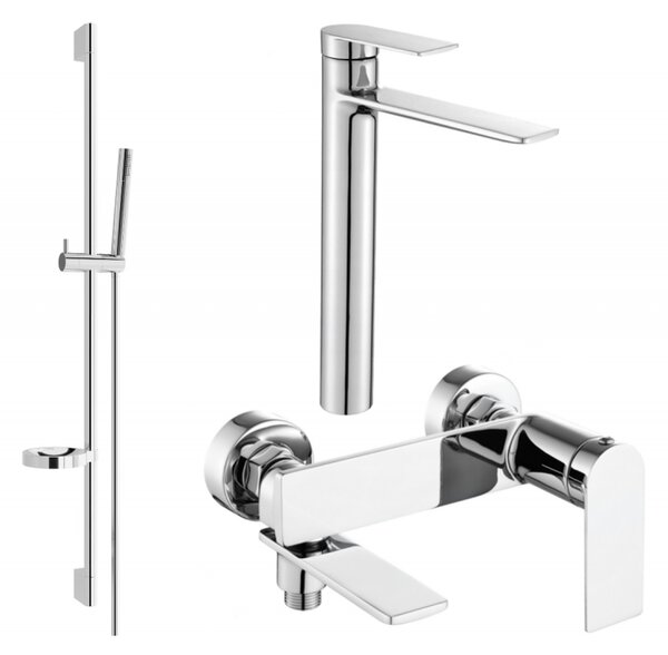 Mexen Zero DS70 koupelnový set, chrom - 7113DS70-00