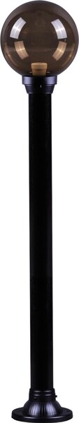 KEJO Venkovní stojací lampa ASTRID, 1xE27, 60W, 1150cm, černá, IP44
