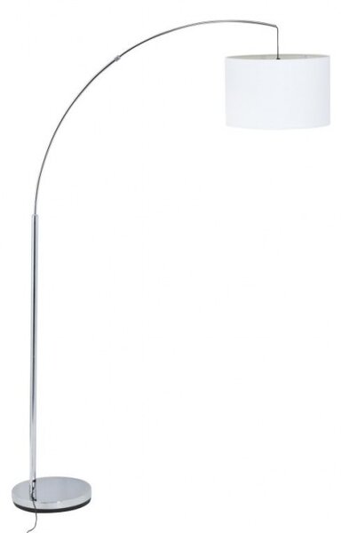 Brilliant 13258/05 Oblouková stojací lampa CLARIE BÍLÁ