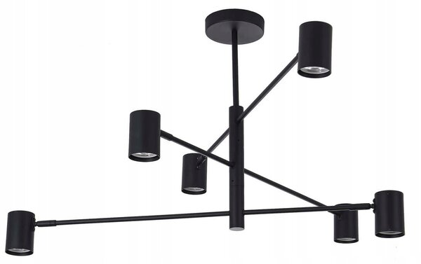 Závěsné svítidlo Light Prestige Snow 6 černé 6xGU10 do obývacího pokoje