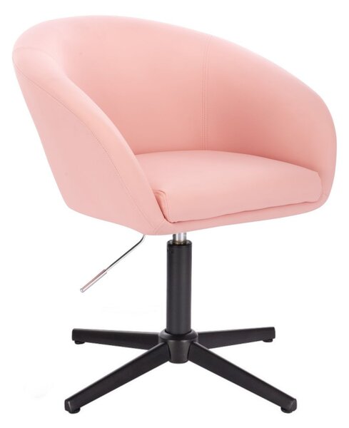 LuxuryForm Židle VENICE na černém kříži - růžová