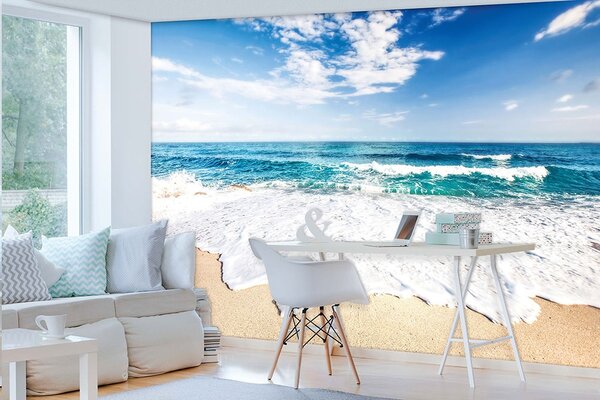 Vliesová obrazová tapeta Písečná pláž 22116, 416 x 254 cm, Photomurals, Vavex rozměry 4,16 x 2,54 m