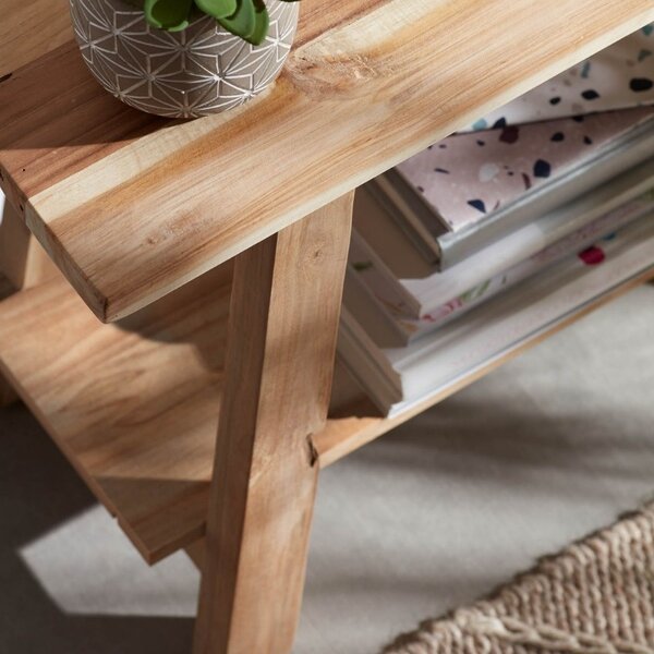 Kave Home Teaková lavice Safara 100 cm
