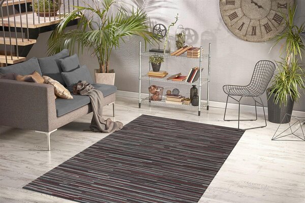KOBEREC TKANÝ NA PLOCHO, 120/180 cm antracitová Kayoom - Online Only koberce & rohožky, Online Only