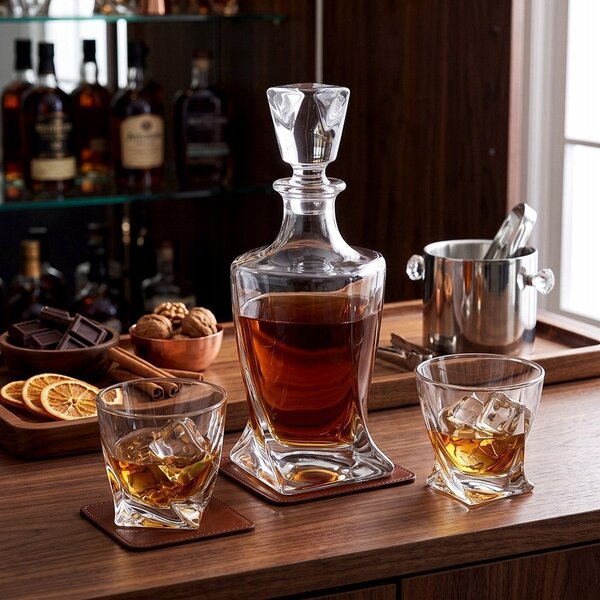 Orion Karafa na whisky Imperial 0,77 l+2 sklenice, sada