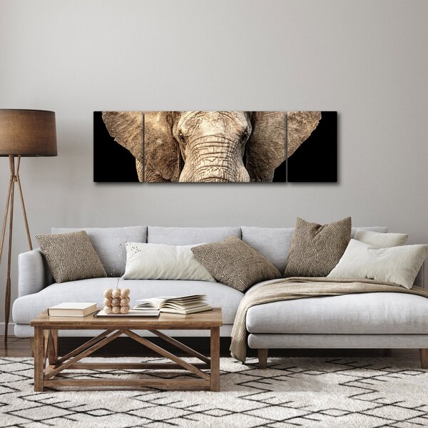 Obraz - Slon africký (170x50 cm)