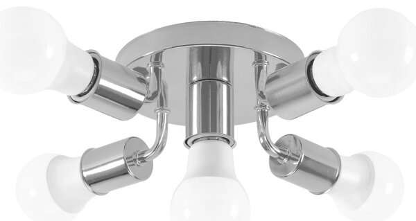 Toolight - Stropní kovová 6-ramenná lampa 6xE27 60W APP709-6C, chromová, OSW-05206