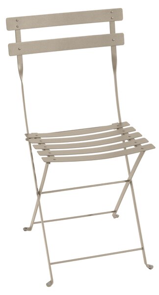 Muškátově šedá kovová skládací židle Fermob Bistro