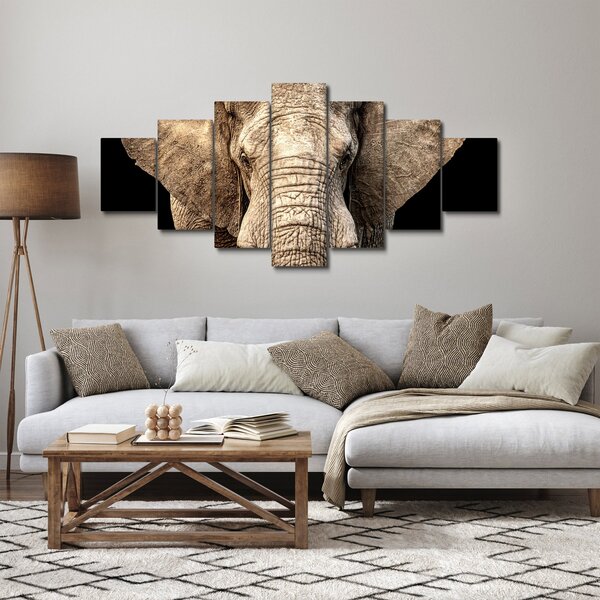 Obraz - Slon africký (210x100 cm)