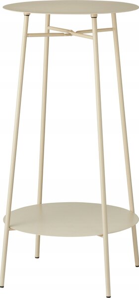 Stolek Home Styling Collection kulatý 35 x 35 x 60 cm, béžové odstíny