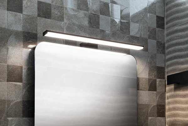 Sapho Sapho, CHICAGO XL LED svítidlo, 600x120x40 mm, 12W, 230 V, plast, černá matná