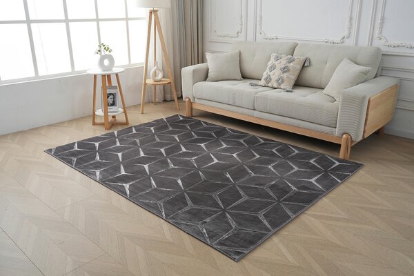 BĚHOUN, 80/150 cm, antracitová Kayoom - Online Only koberce & rohožky, Online Only