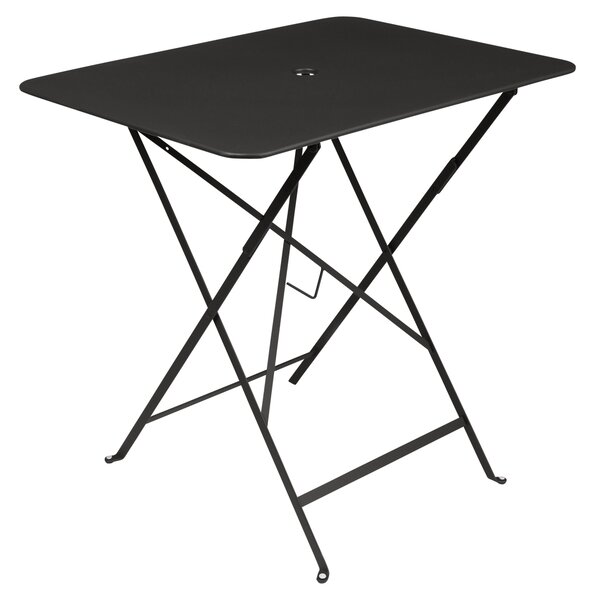 Černý kovový skládací stůl Fermob Bistro 57 x 77 cm