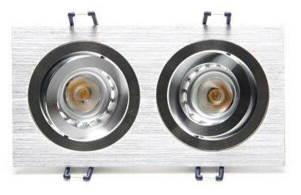 Deko-Light Kapego stropní vestavné svítidlo 12V AC/DC GU5.3 / MR16 2x max. 50,00 W 175 mm stříbrná 111821
