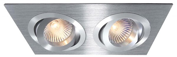 Deko-Light Kapego stropní vestavné svítidlo 12V AC/DC GU5.3 / MR16 2x max. 50,00 W 175 mm stříbrná 111821