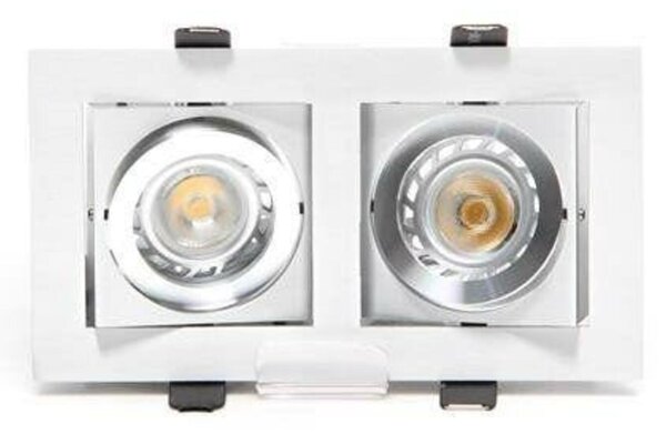 Deko-Light Kapego stropní vestavné svítidlo Kardan II 12V AC/DC GU5.3 / MR16 2x max. 50,00 W 178 mm stříbrná 110101