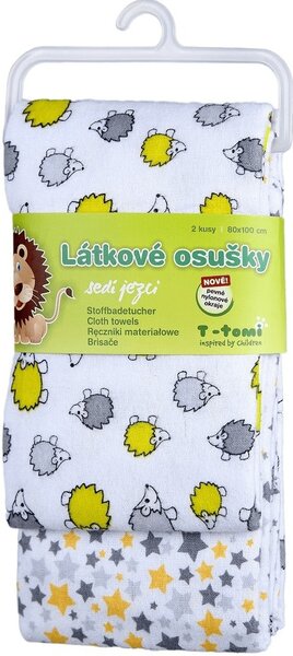 T-tomi Látkové ubrousky Ježek šedý, 2 ks