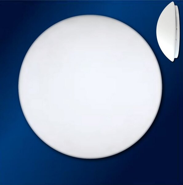 TOP-LIGHT Stropní / nástěnné osvětlení s čidlem 5501/30/MWS, 2xE27, 60W, 30cm, kulaté, bílé