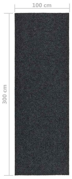 Běhoun čisticí zóna 100 x 300 cm antracitový 327169