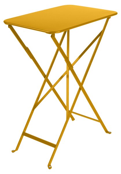 Medově žlutý kovový skládací stůl Fermob Bistro 37 x 57 cm