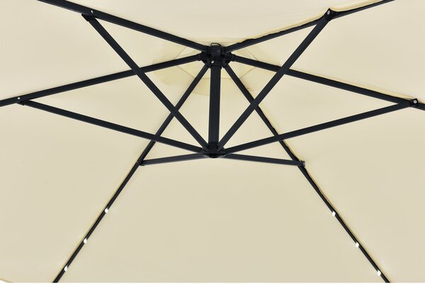 Juskys LED slunečník Brazílie 350 cm - krémový