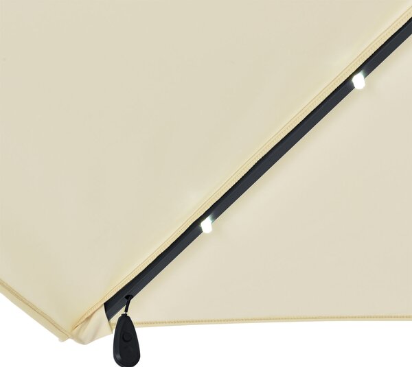 Juskys LED slunečník Brazílie 350 cm - krémový