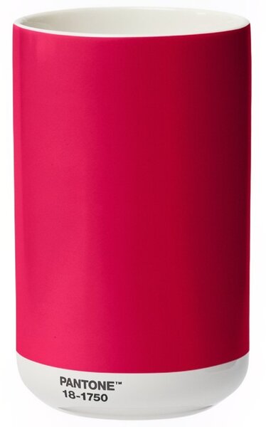 Růžová keramická váza Pantone Viva Magenta 18-1750 17 cm
