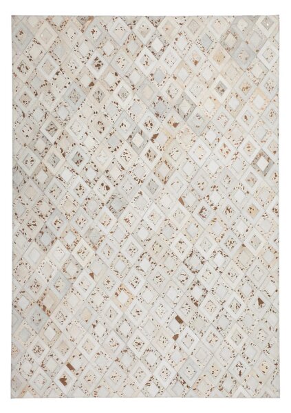 KOŽENÝ KOBEREC, 160/230 cm, barvy chromu, šampaňská Kayoom - Online Only koberce & rohožky, Online Only
