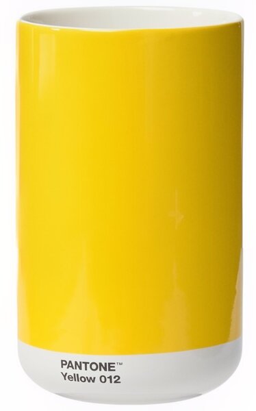 Žlutá keramická váza Pantone Yellow 012 17 cm