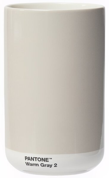 Světle šedá keramická váza Pantone Warm Gray 2 17 cm