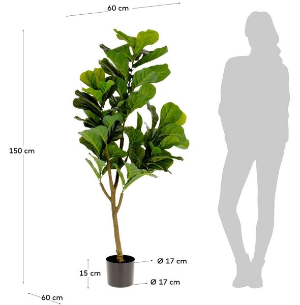 Umělá květina Kave Home Ficus 150 cm