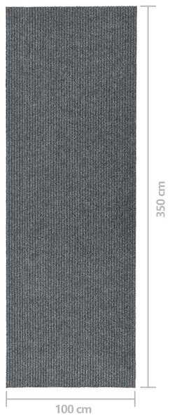 Běhoun čisticí zóna 100 x 350 cm šedý 327179
