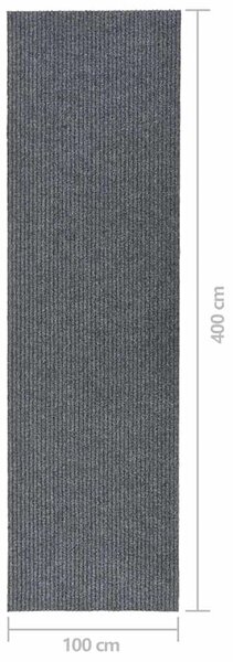 Běhoun čisticí zóna 100 x 400 cm šedý 327180