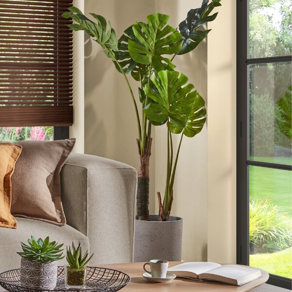 Umělá květina Kave Home Monstera 130 cm