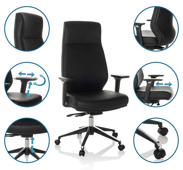 KANCELÁŘSKÉ KŘESLO, černá MID.YOU - Kancelářská křesla, Online Only