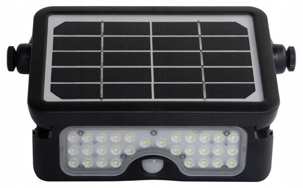 Solární LED halogenový reflektor 5W s pohybovým senzorem, 4000K, IP65 Eko-light