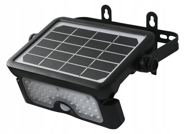 Solární LED halogenový reflektor 5W s pohybovým senzorem, 4000K, IP65 Eko-light