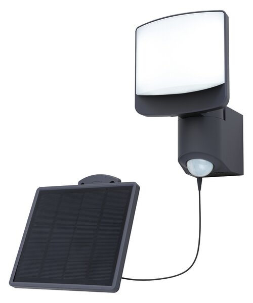 LUTEC Nástěnný solární LED panel SUNSHINE s čidlem, 7W, denní bílá, IP54 6925701345