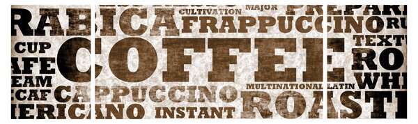 Obraz - Coffee (170x50 cm)