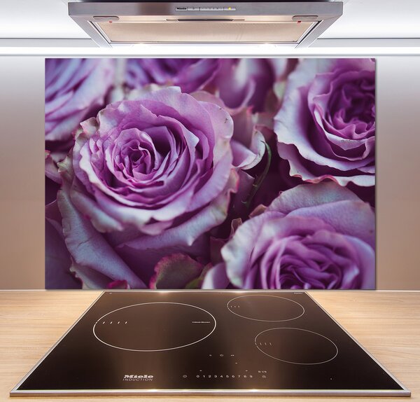 Panel do kuchyně Fialové růže pl-pksh-100x70-f-106010688