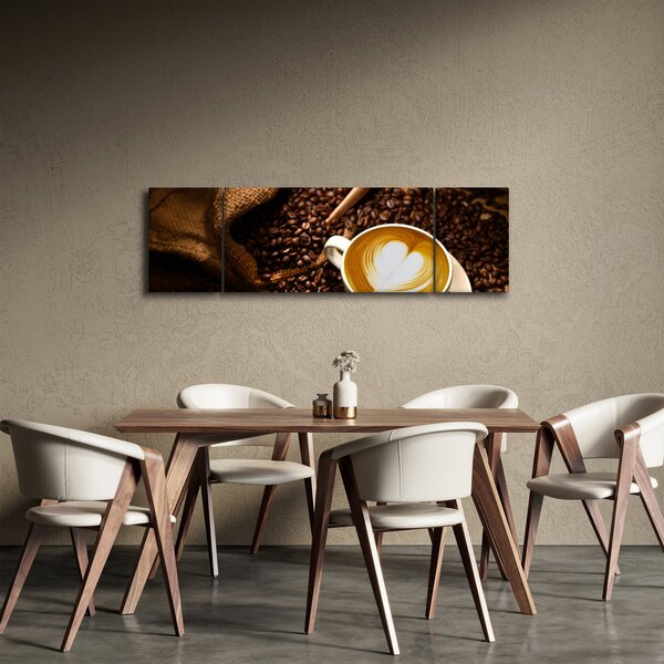 Obraz - Šálek kávy (170x50 cm)