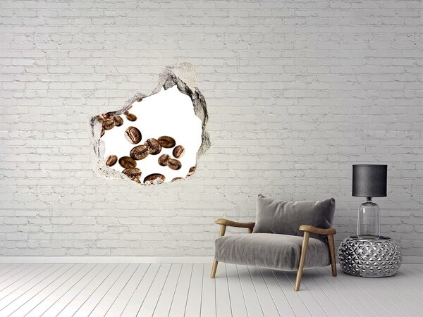 Nálepka díra na zeď beton Zrnka kávy nd-p-68369334