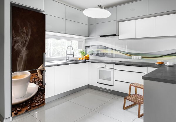 Nálepka na ledničku fototapeta Zrkna kávy FridgeStick-70x190-f-78248465