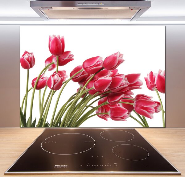 Panel do kuchyně Červené tulipány pl-pksh-100x70-f-109710799