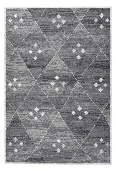 BĚHOUN, 80/150 cm, šedá, bílá Kayoom - Online Only koberce & rohožky, Online Only